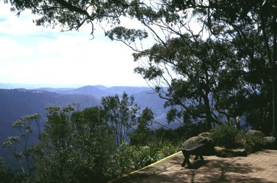 From the lodge into the valley