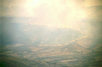 Fire seen from the helicopter