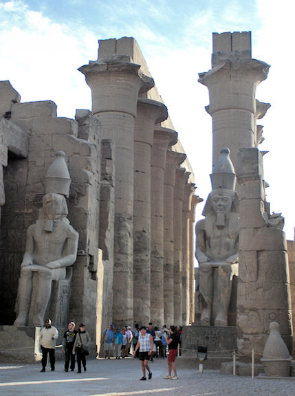 Kolonade im Tempel von Luxor
