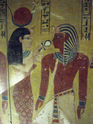 Hathor und Thutmosis IV.